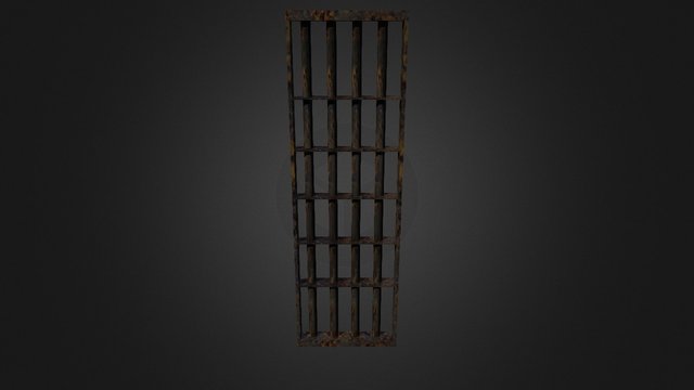 Prison Cell Door 3D Model