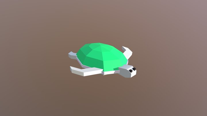 Turtle Lowpoly (Tortuga) 3D Model