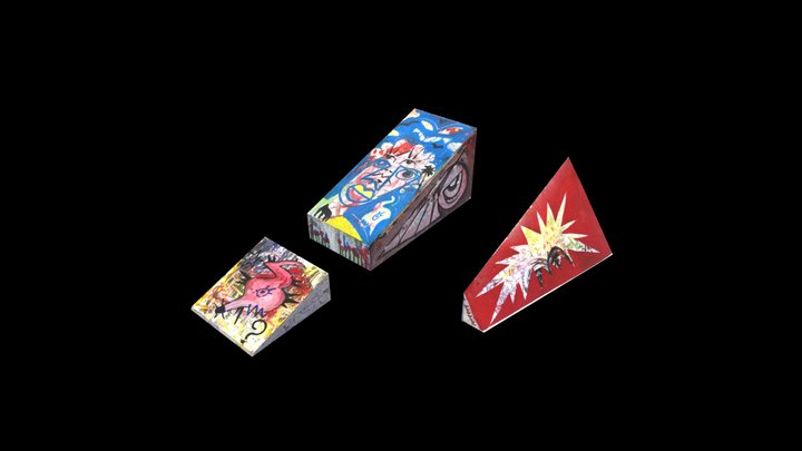 PSS x TEARS Skate Obstacles 3D Model