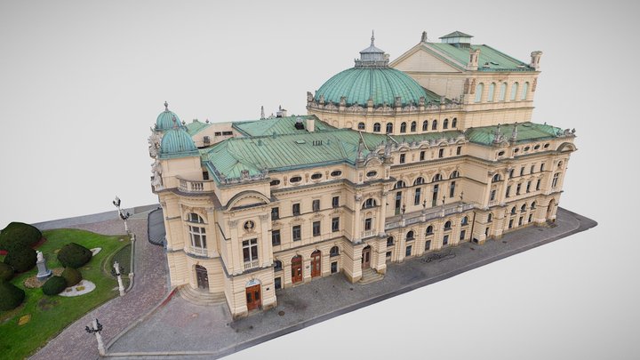 Teatr im. J. Słowackiego w Krakowie - Polska 3D Model