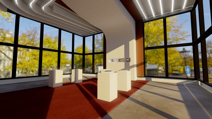 Modern Themed Show Room (Updated) 3D Model