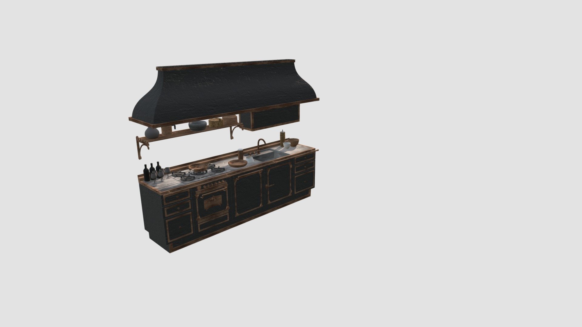kitchen - Buy Royalty Free 3D model by Evermotion [34d8dc6] - Sketchfab ...