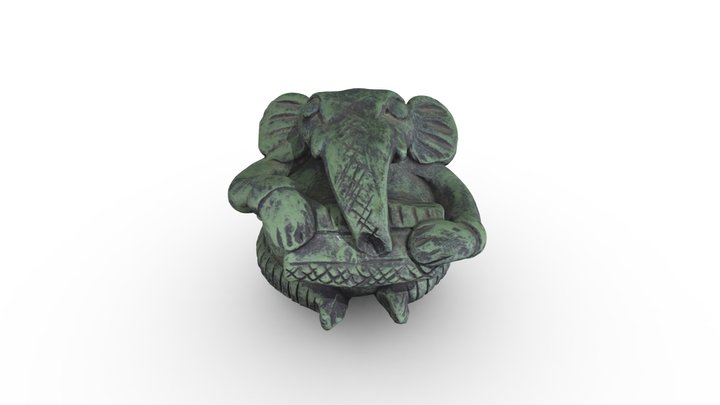 Ganesha playing a Harmonium