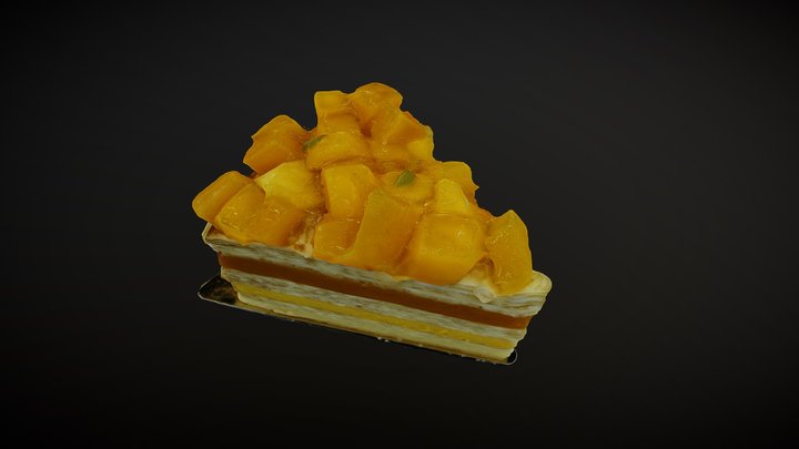 Mango Cake 3D Model
