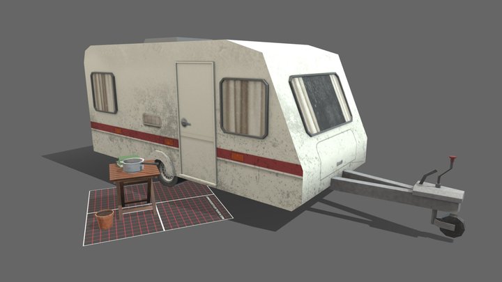 DAE 5 Finished props - Eco House 3D Model
