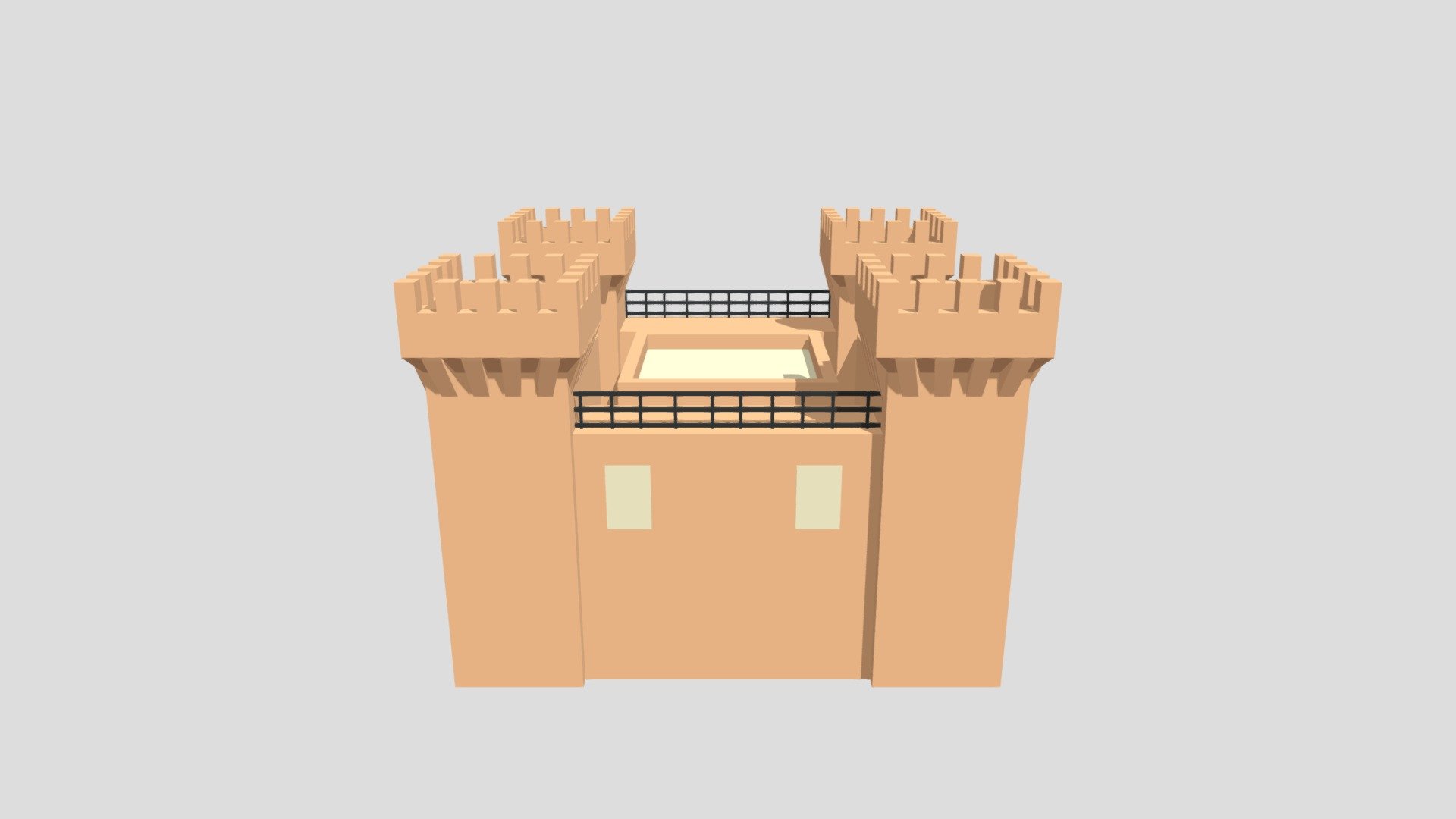 Fortress from Poly by Google — Sketchfab embed 3D viewer