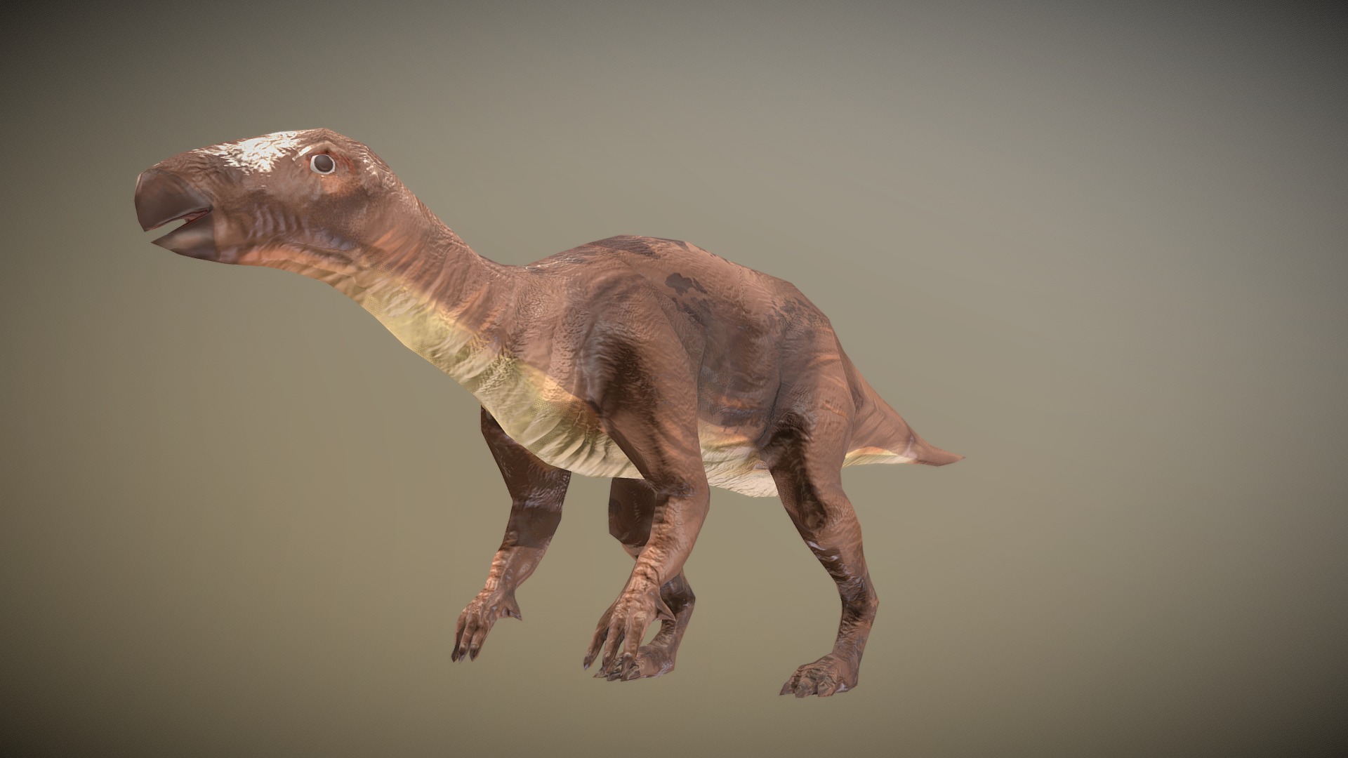3D model Thai Dinosaur Siamodon - This is a 3D model of the Thai Dinosaur Siamodon. The 3D model is about a dinosaur with a human head.