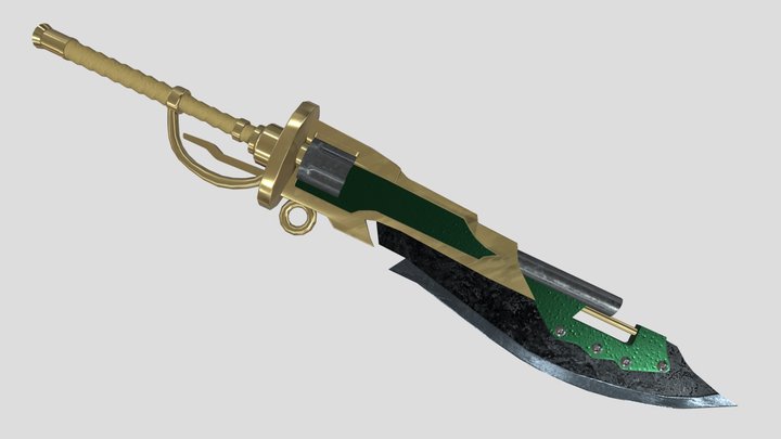 Gunblade 3D Model