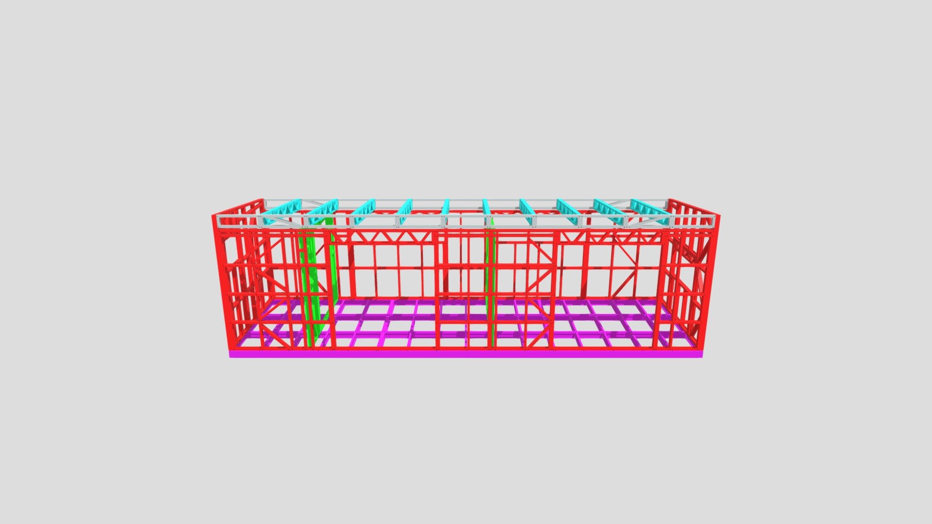 Tawharanui Pod 3D model by Steel Frames Direct & Go Tiny Frame Kits