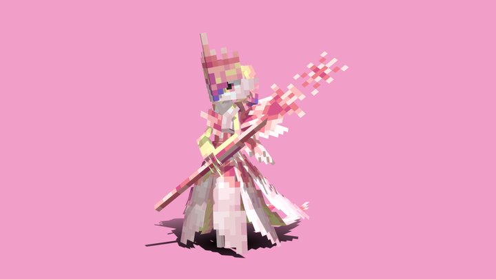 Gardevoir Christmas Shiny (Cobblemon) 3D Model