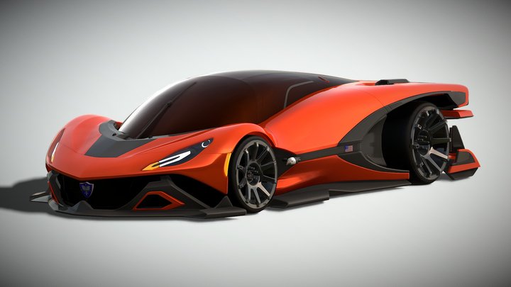 2018 Phoenix Eagle Hypercar 3D Model