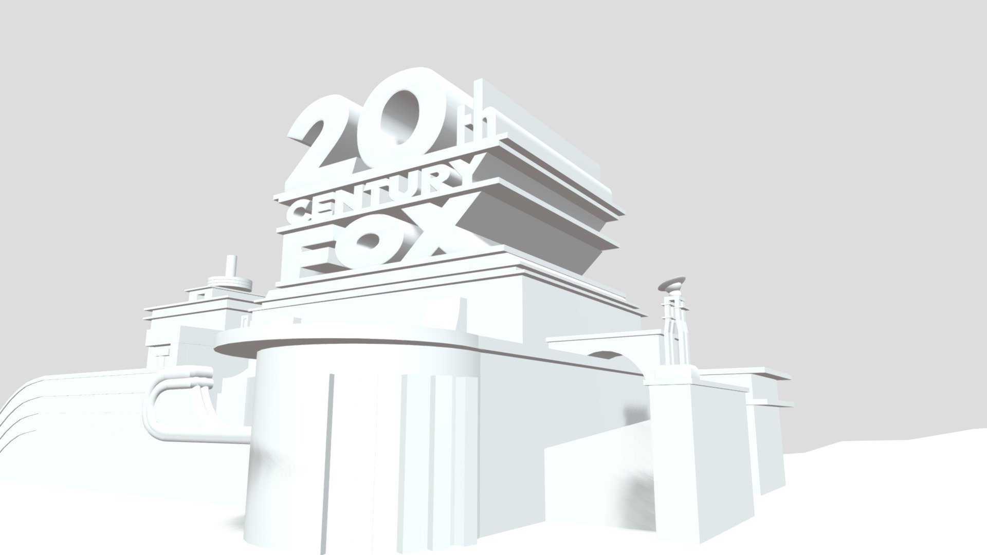 20th century fox logo 1935 1994 rare remake - - 3D Warehouse