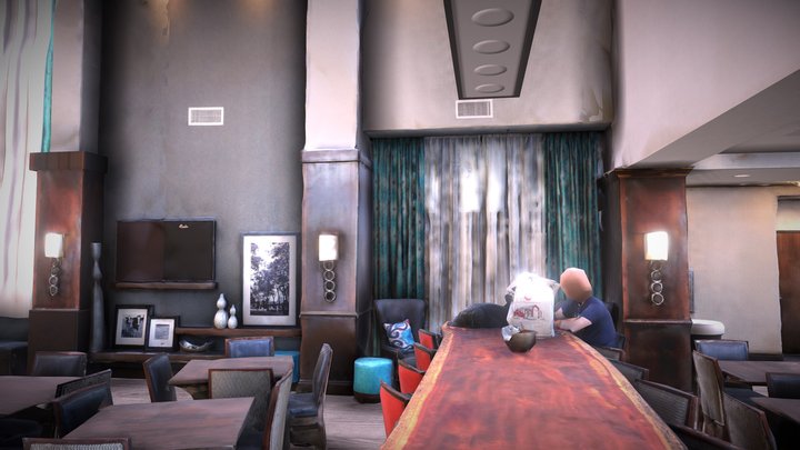 Hotel Lobby 3D Model