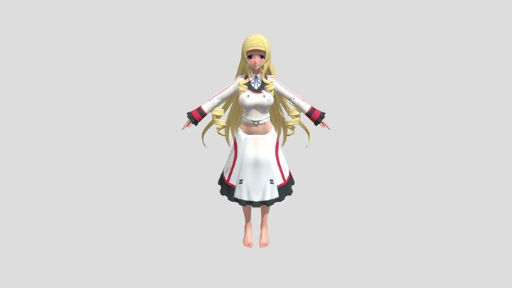 => East Girl Model 3D Model