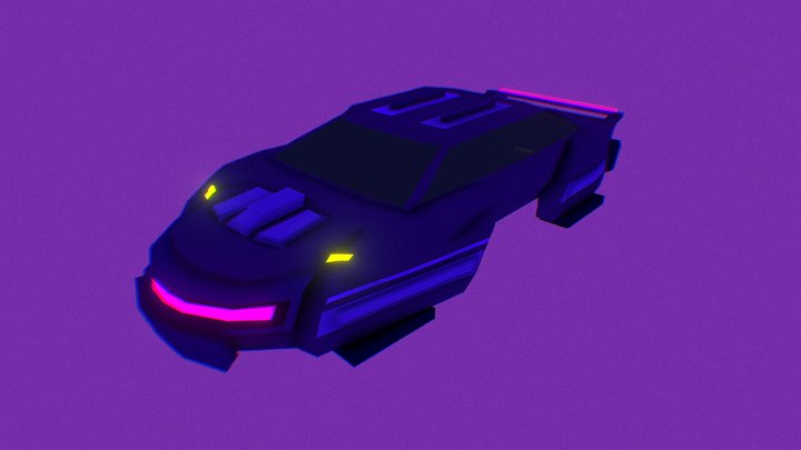 Futuristic Car 3D Model