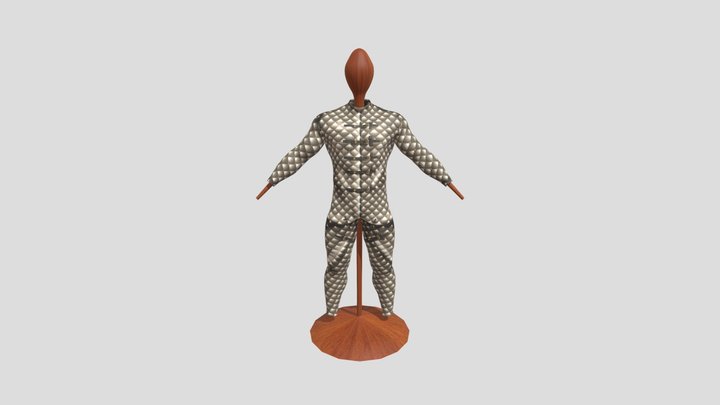 Gambeson de combate 3D Model