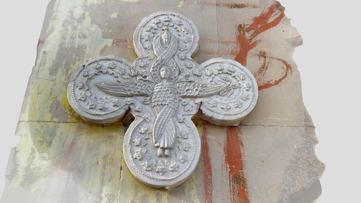 Cross with an angel 3D Model