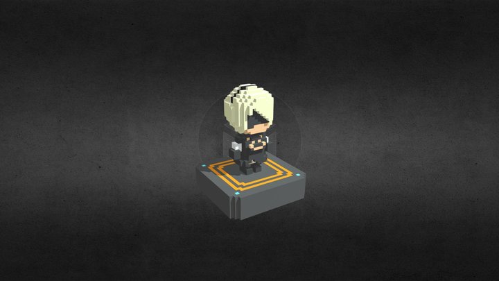 NIER-2B【Nanoblock】 3D Model