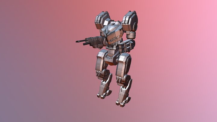 Mech Robot Body Practice 3D Model