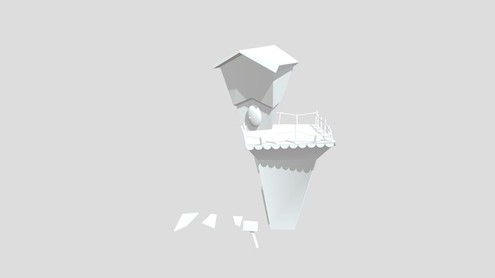 Cartoon House 01 3D Model