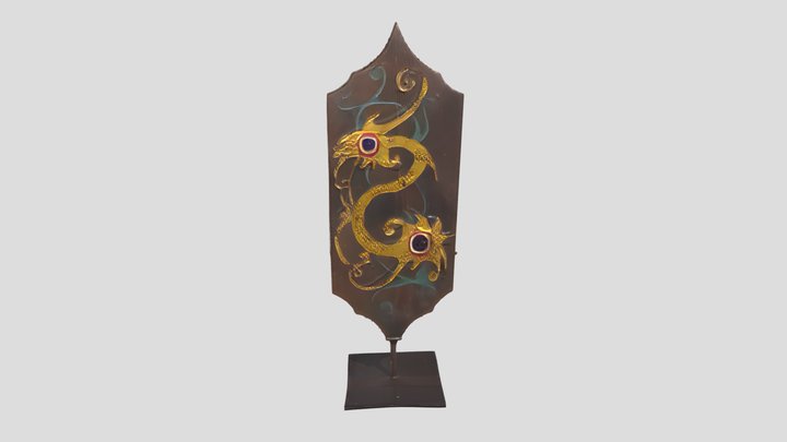 Ornate Dayak-style 3D Model