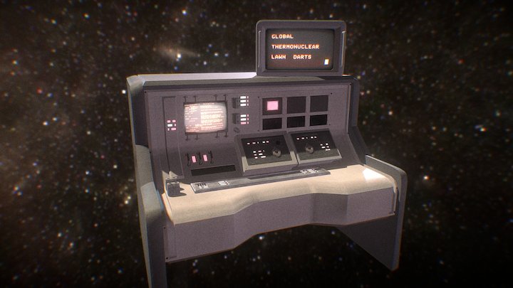 Mission Control Desk 3D Model