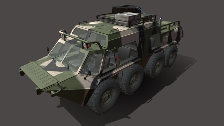 Вездеход пассажирский 3D Model