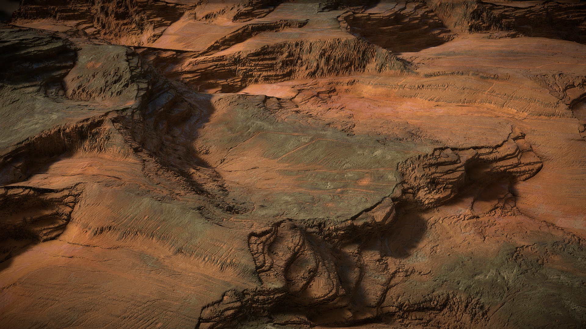3D model Breaklands - This is a 3D model of the Breaklands. The 3D model is about a canyon with a river running through it.