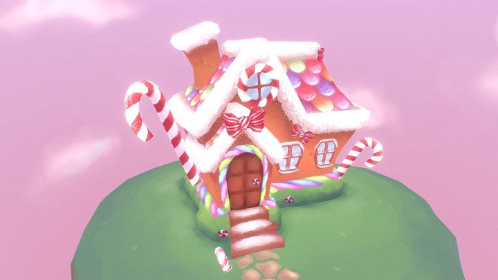 Candy Cottage 3D Model