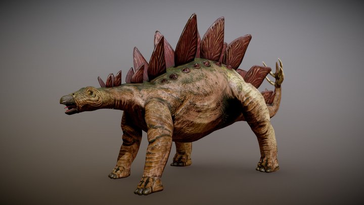 Stegosaur dinosaur 3D Model