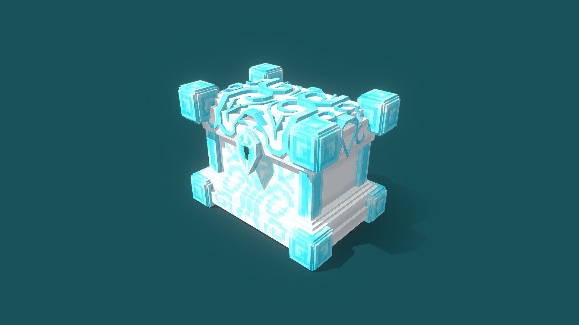 Diamond Chest 3d Model By Akila Vanna Akilavanna [34e68c9] Sketchfab