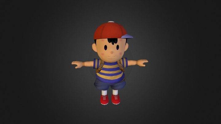 Game Cube - Super Smash Bros Melee - Ness 3D Model