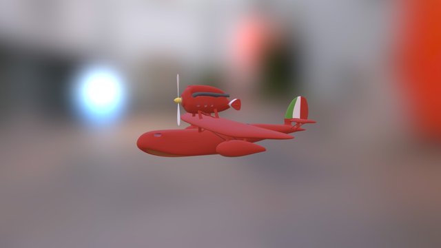 Water Plane 3D Model