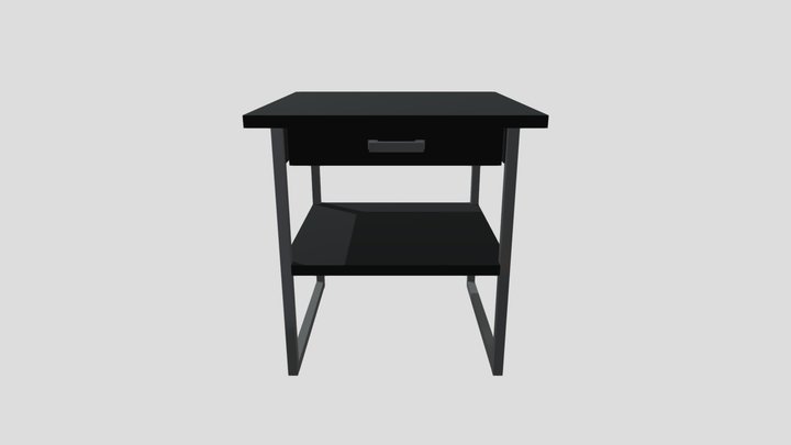 Animated End Table 3D Model