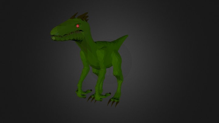 velociraptor model for games 3D Model