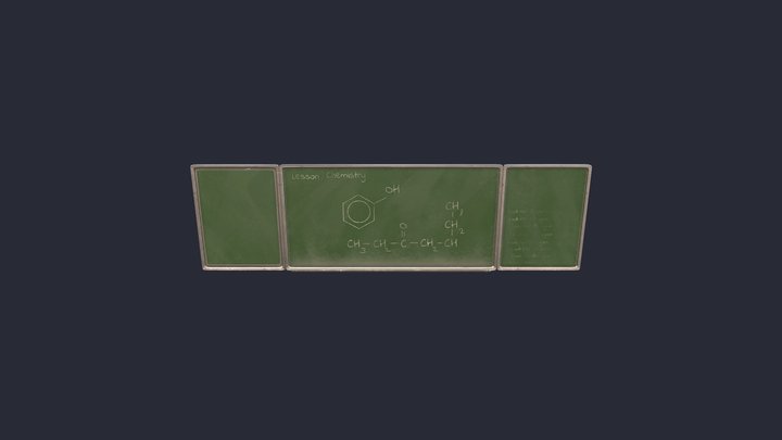 Blackboard 3D Model