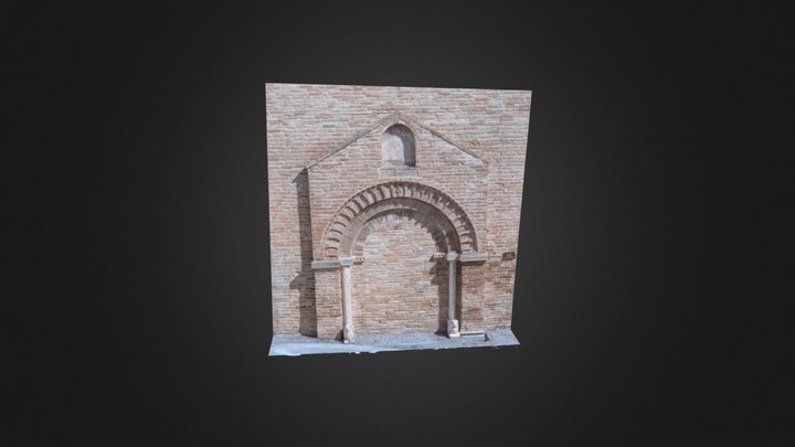 Portale Gotico (1368) - Montedinove 3D Model