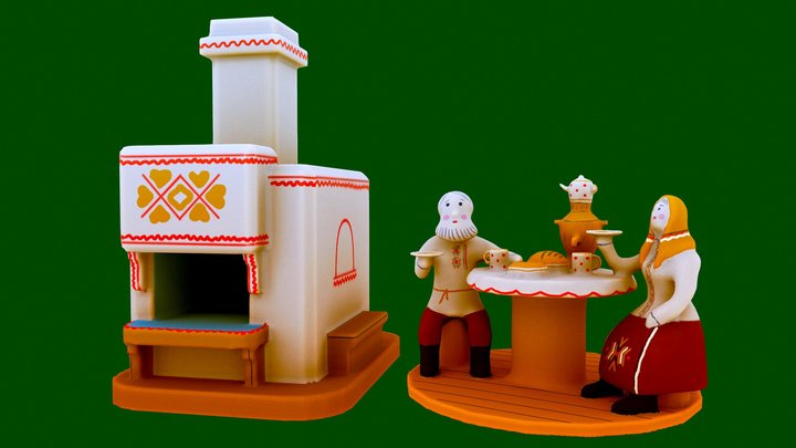 Weekly Challenge (07) Kargopol Clay Toys 3D Model