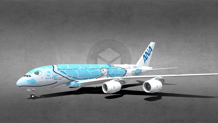Ana A380 (Free if...) 3D Model