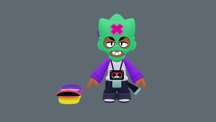 Ollie_brawl_stars_t_pose 3D Model