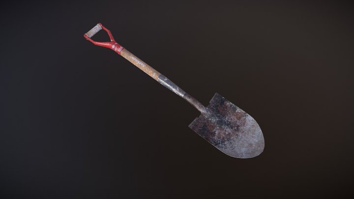 Shovel with wear 3D Model