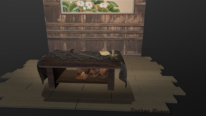 Samurai's Room 3D Model