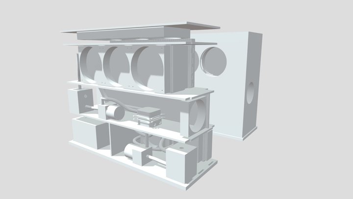 Cooling laptop station 3D Model