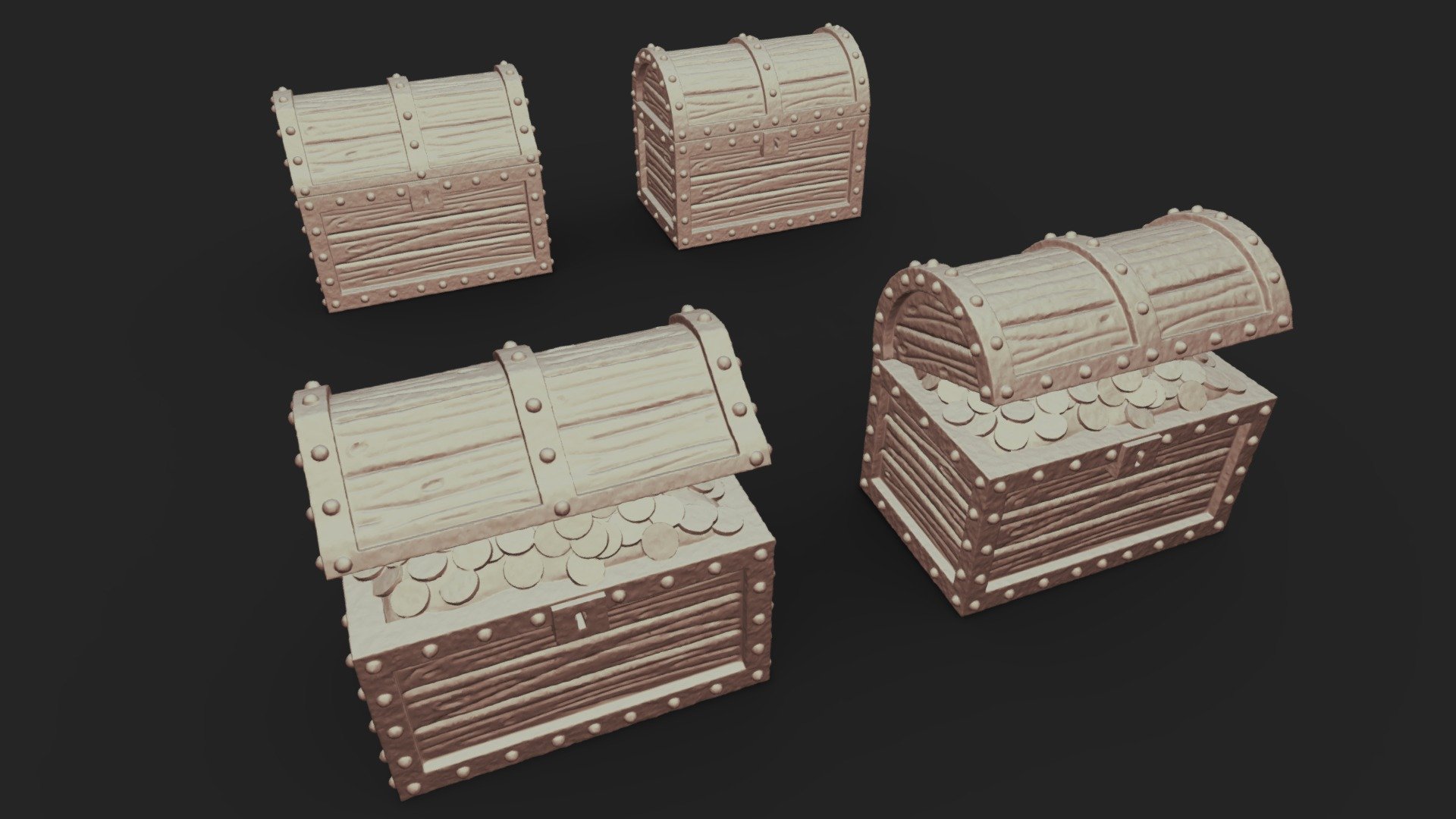 set-of-chests-printable-buy-royalty-free-3d-model-by-wildart3d