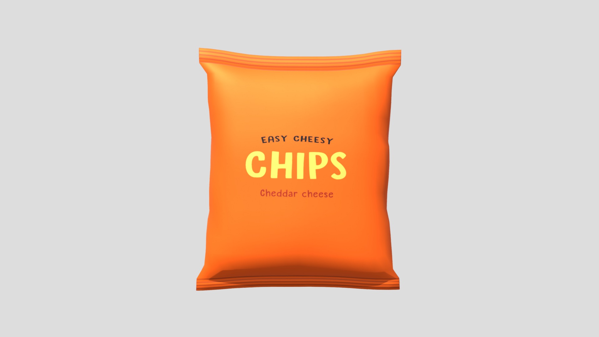 3D model Easy Cheesy Chips’ - This is a 3D model of the Easy Cheesy Chips'. The 3D model is about funnel chart.