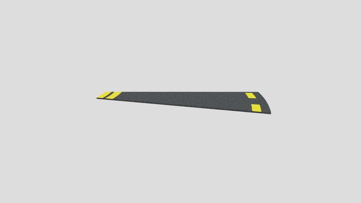 MAG Yellow Dash Double Right Two Half Curve 15 – Modèle 3D gratuit STL