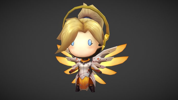 Chibi_Mercy 3D Model