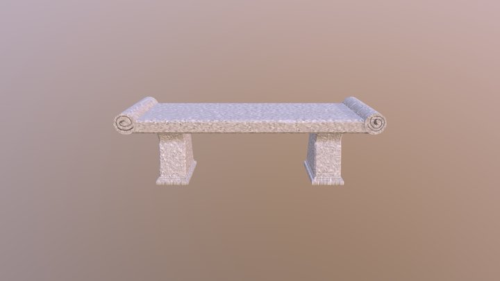 Roman_Bench 3D Model