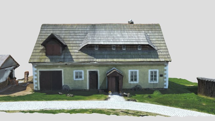 Lesná - Krušnohorský lidový dům 3D Model