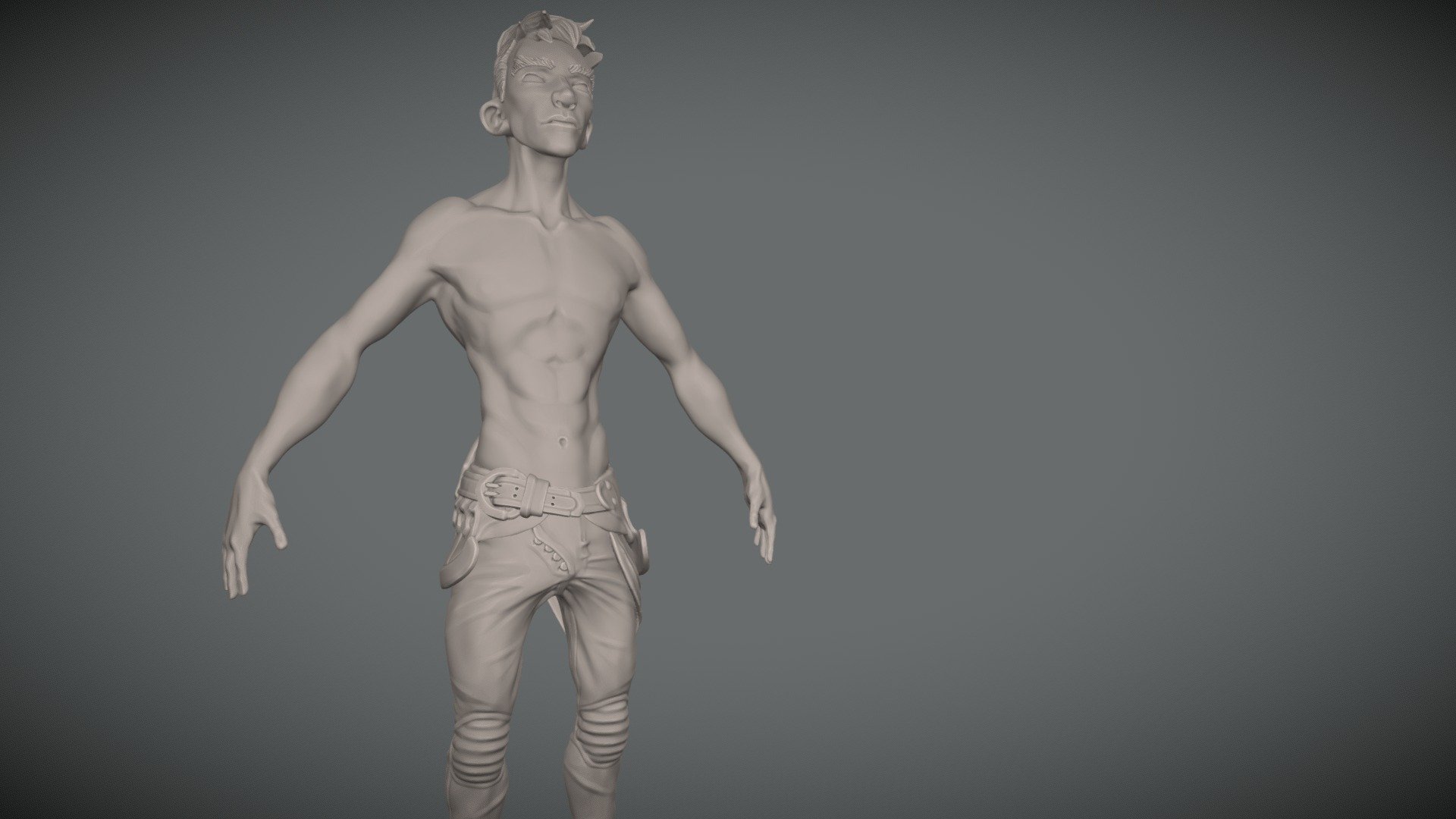 fantasy fighting guy